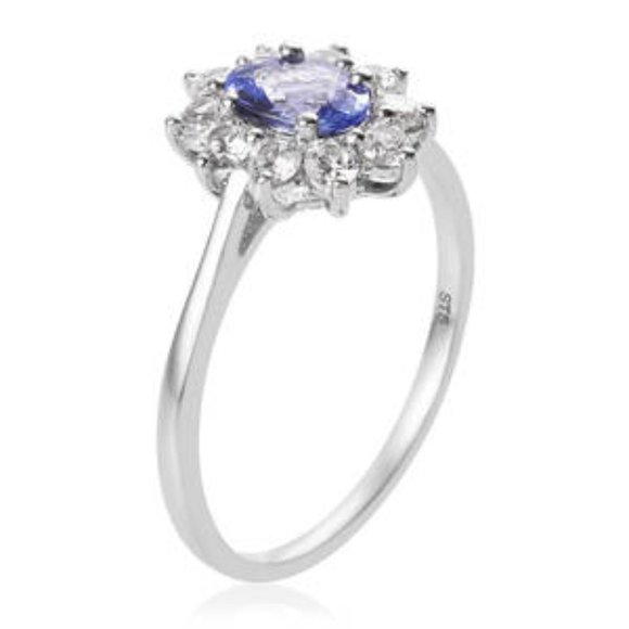 Tanzanite  Flower Ring - Picture 4 of 4